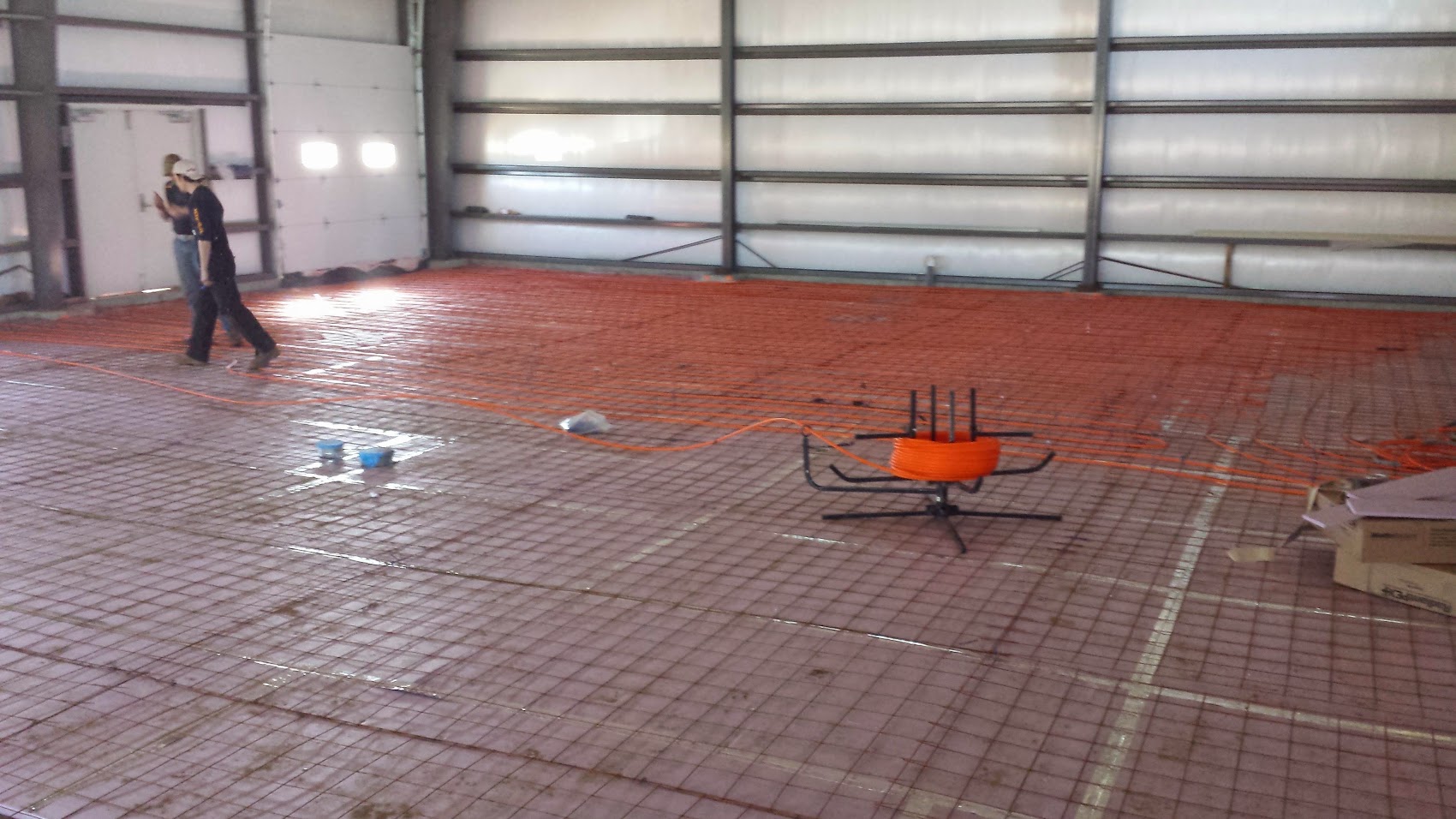 Radiant heat installation